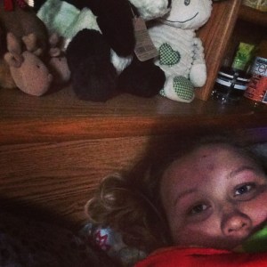 Me, in bed. Sick.