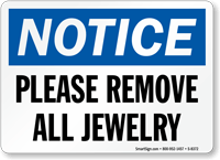 no jewelry