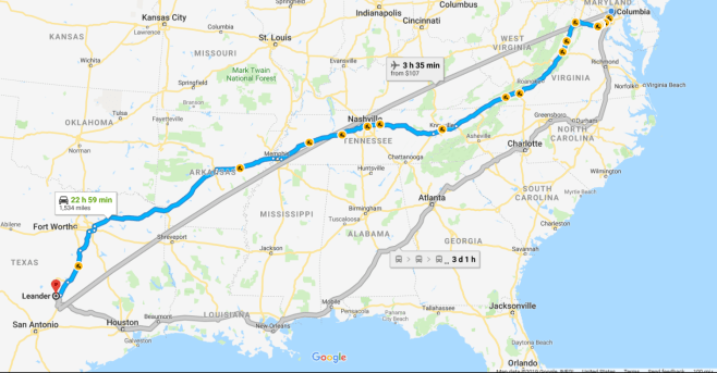 road trip map