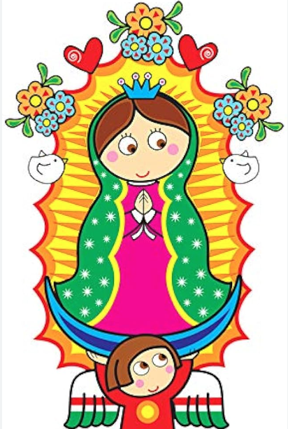 cartoon clip art of the virgin mary. very popular catholic idol